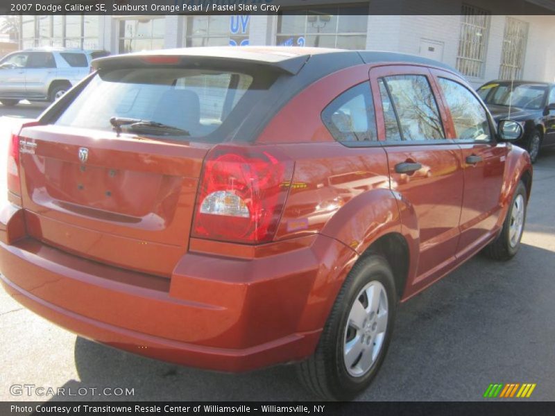Sunburst Orange Pearl / Pastel Slate Gray 2007 Dodge Caliber SE