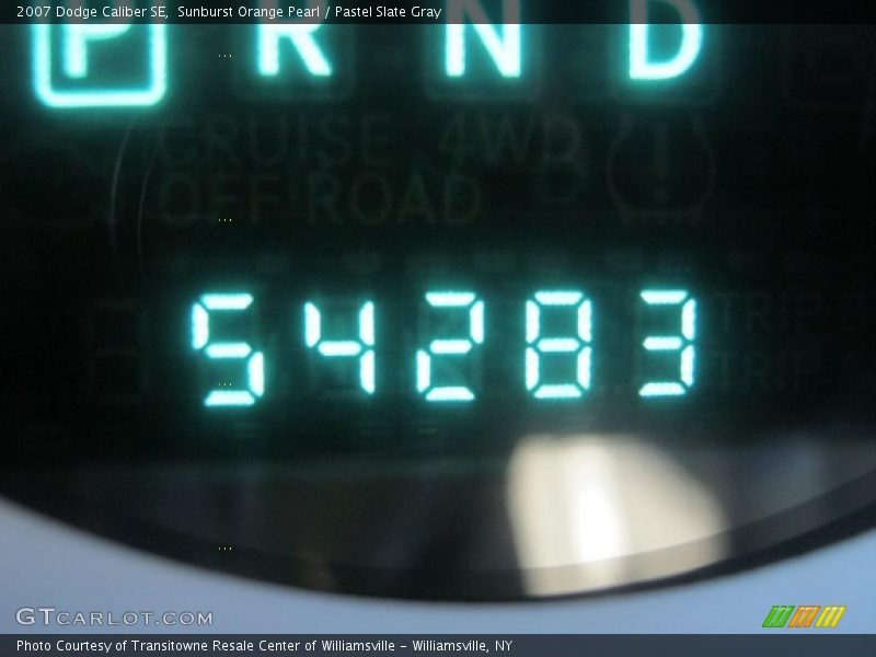 Sunburst Orange Pearl / Pastel Slate Gray 2007 Dodge Caliber SE
