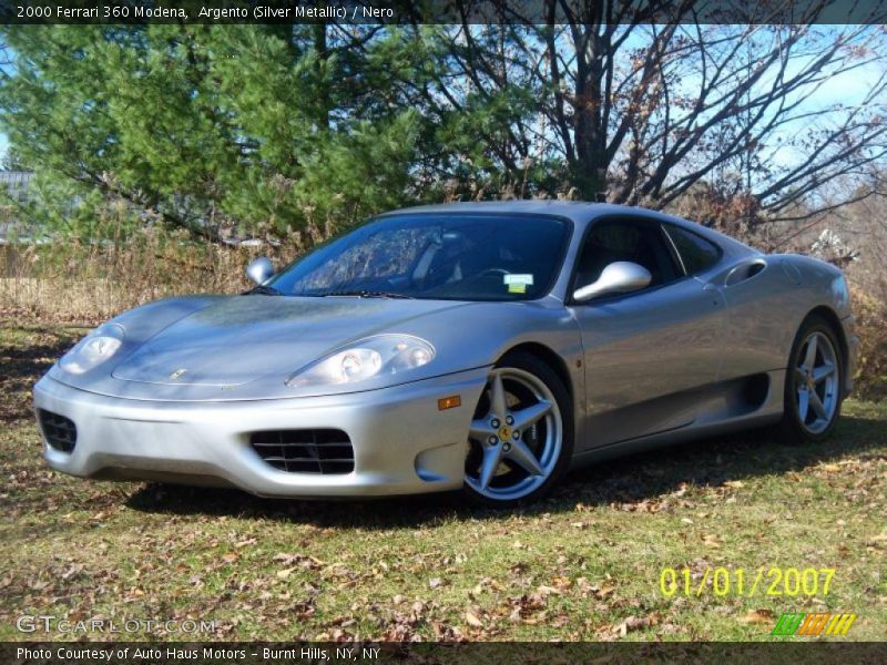 Argento (Silver Metallic) / Nero 2000 Ferrari 360 Modena