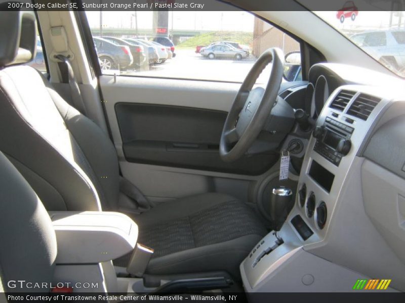 Sunburst Orange Pearl / Pastel Slate Gray 2007 Dodge Caliber SE