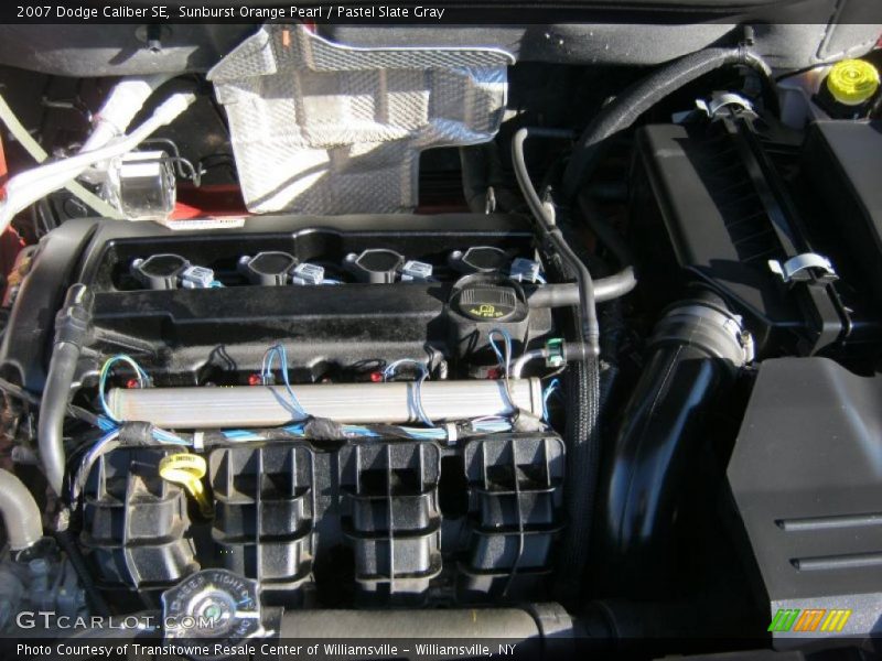 Sunburst Orange Pearl / Pastel Slate Gray 2007 Dodge Caliber SE