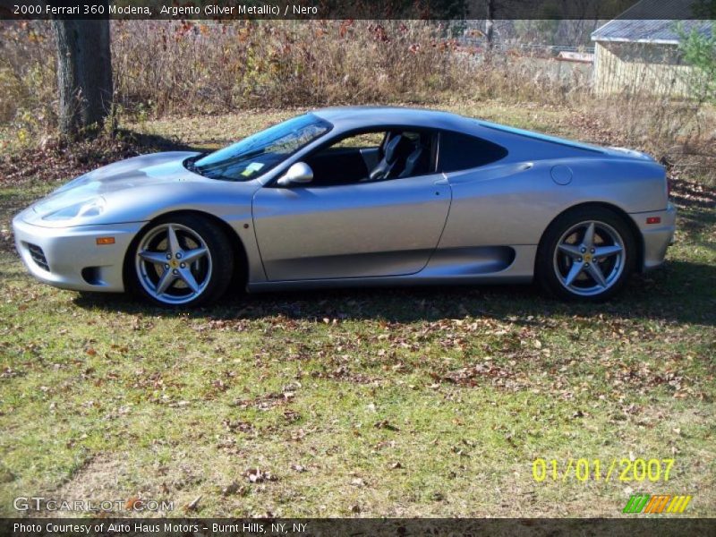 Argento (Silver Metallic) / Nero 2000 Ferrari 360 Modena