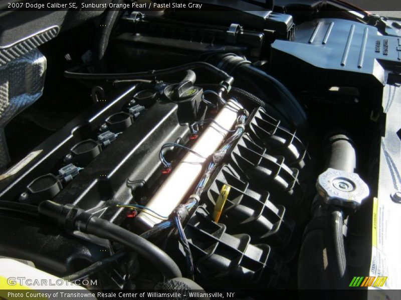 Sunburst Orange Pearl / Pastel Slate Gray 2007 Dodge Caliber SE