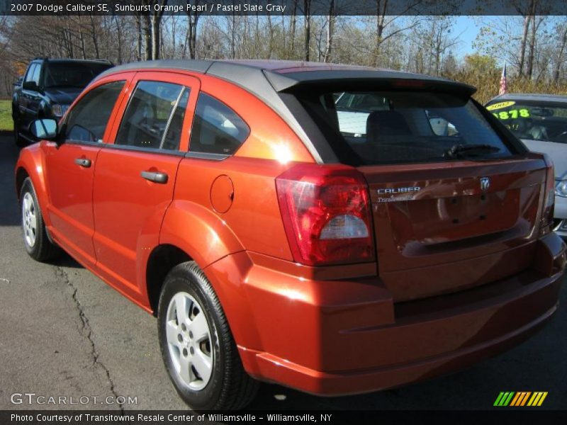 Sunburst Orange Pearl / Pastel Slate Gray 2007 Dodge Caliber SE