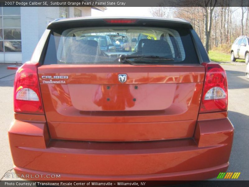 Sunburst Orange Pearl / Pastel Slate Gray 2007 Dodge Caliber SE