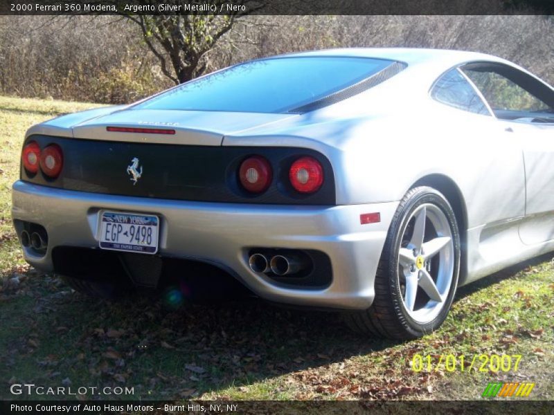 Argento (Silver Metallic) / Nero 2000 Ferrari 360 Modena
