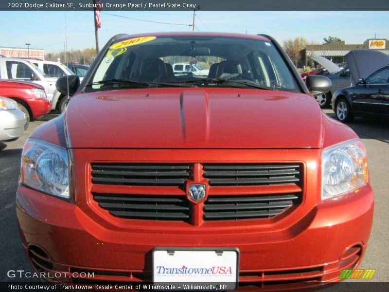 Sunburst Orange Pearl / Pastel Slate Gray 2007 Dodge Caliber SE