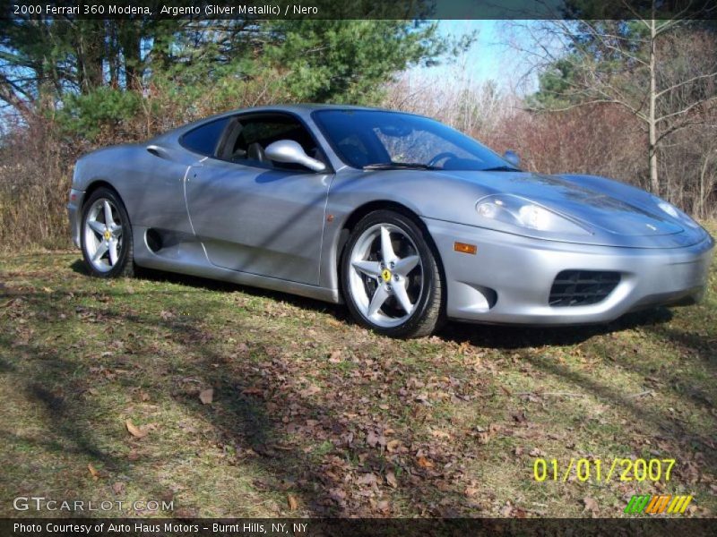 Argento (Silver Metallic) / Nero 2000 Ferrari 360 Modena