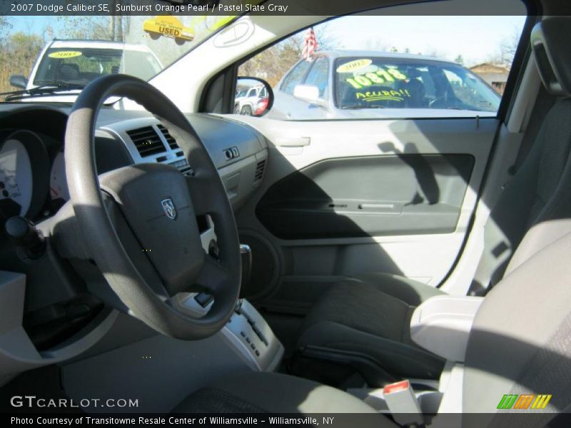 Sunburst Orange Pearl / Pastel Slate Gray 2007 Dodge Caliber SE