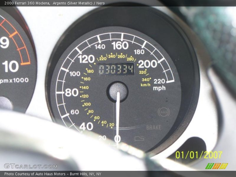 Argento (Silver Metallic) / Nero 2000 Ferrari 360 Modena