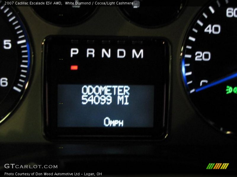 White Diamond / Cocoa/Light Cashmere 2007 Cadillac Escalade ESV AWD
