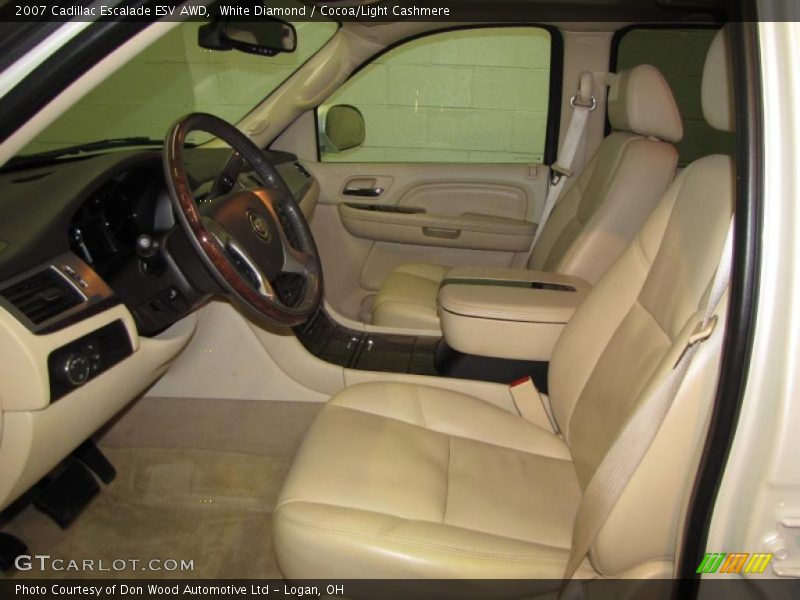 White Diamond / Cocoa/Light Cashmere 2007 Cadillac Escalade ESV AWD