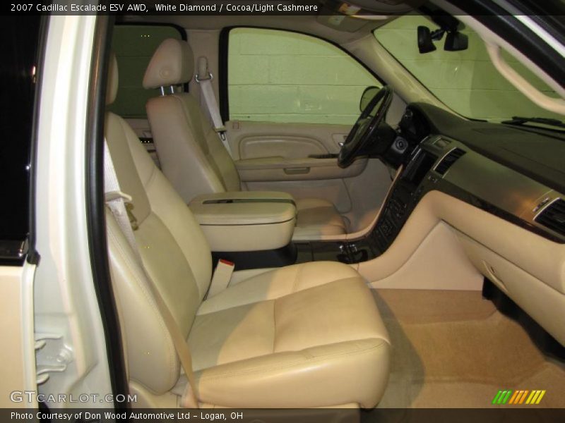 White Diamond / Cocoa/Light Cashmere 2007 Cadillac Escalade ESV AWD