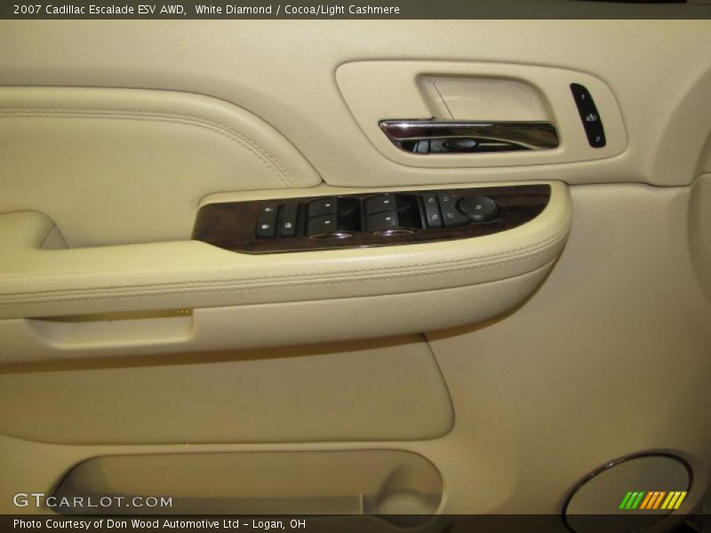 White Diamond / Cocoa/Light Cashmere 2007 Cadillac Escalade ESV AWD