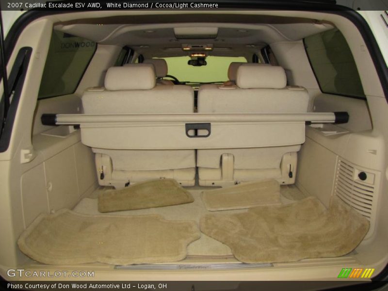 White Diamond / Cocoa/Light Cashmere 2007 Cadillac Escalade ESV AWD