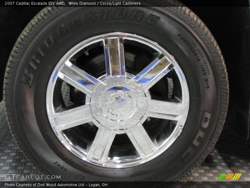 White Diamond / Cocoa/Light Cashmere 2007 Cadillac Escalade ESV AWD
