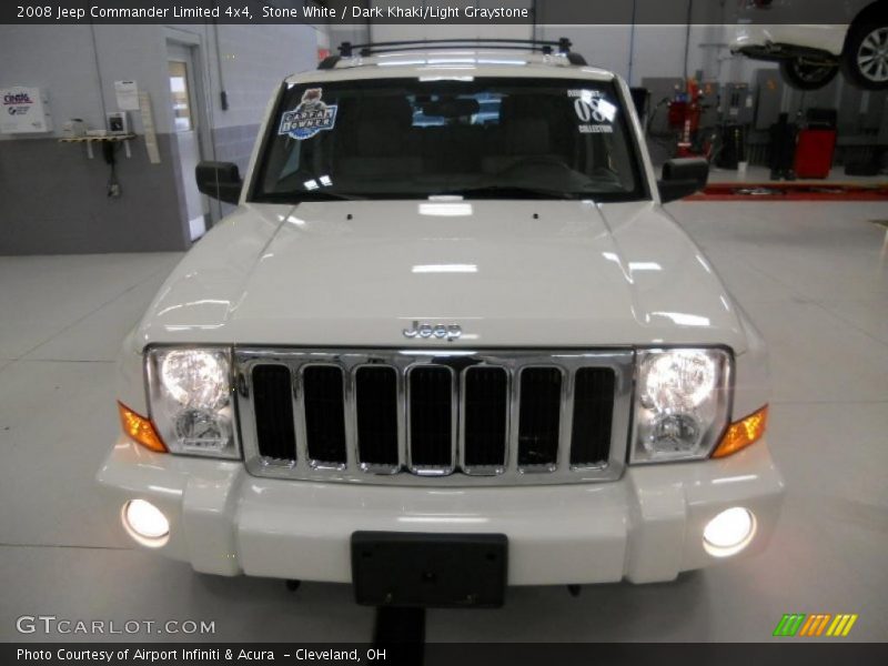 Stone White / Dark Khaki/Light Graystone 2008 Jeep Commander Limited 4x4