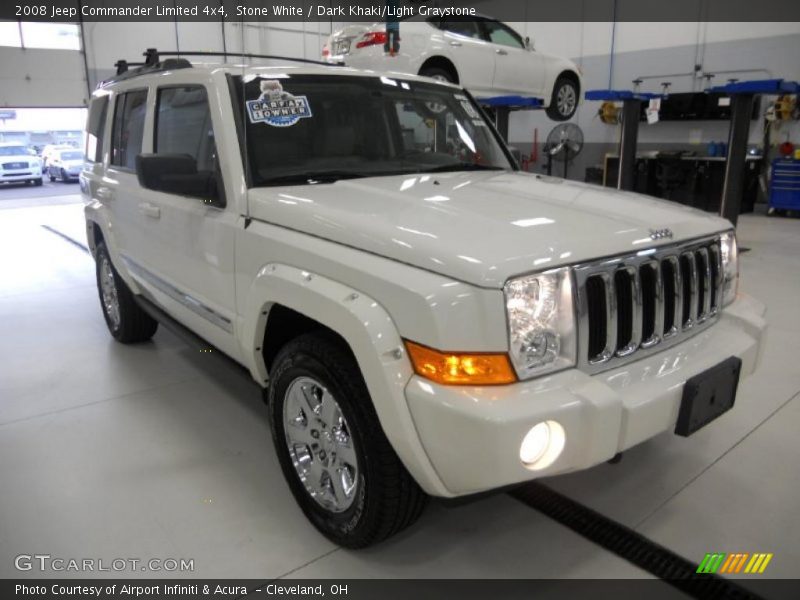 Stone White / Dark Khaki/Light Graystone 2008 Jeep Commander Limited 4x4