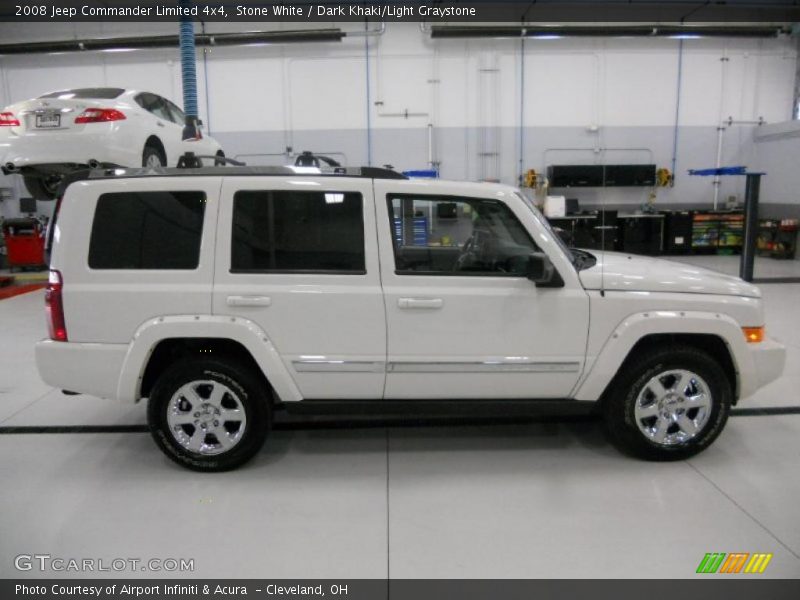 Stone White / Dark Khaki/Light Graystone 2008 Jeep Commander Limited 4x4