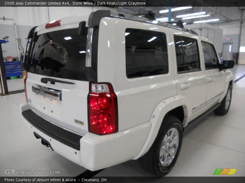 Stone White / Dark Khaki/Light Graystone 2008 Jeep Commander Limited 4x4