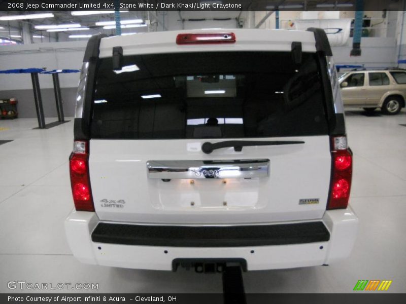 Stone White / Dark Khaki/Light Graystone 2008 Jeep Commander Limited 4x4