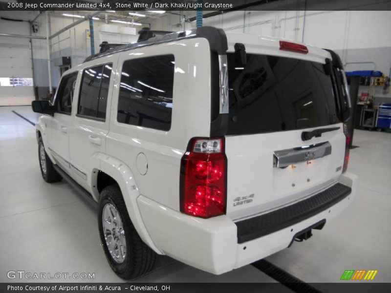 Stone White / Dark Khaki/Light Graystone 2008 Jeep Commander Limited 4x4