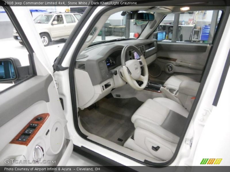 Stone White / Dark Khaki/Light Graystone 2008 Jeep Commander Limited 4x4