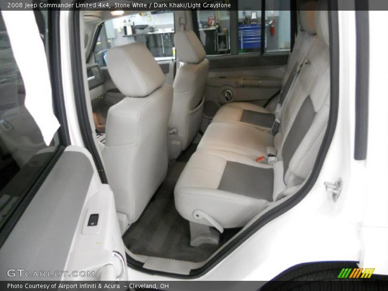 Stone White / Dark Khaki/Light Graystone 2008 Jeep Commander Limited 4x4