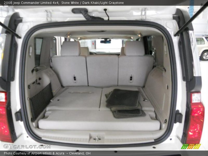 Stone White / Dark Khaki/Light Graystone 2008 Jeep Commander Limited 4x4