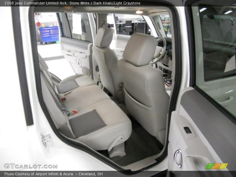 Stone White / Dark Khaki/Light Graystone 2008 Jeep Commander Limited 4x4