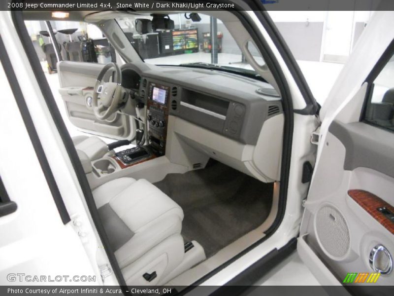 Stone White / Dark Khaki/Light Graystone 2008 Jeep Commander Limited 4x4