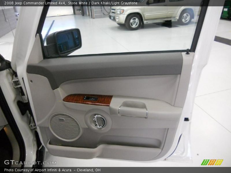 Stone White / Dark Khaki/Light Graystone 2008 Jeep Commander Limited 4x4