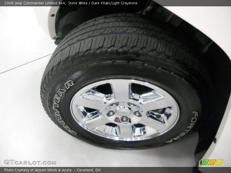 Stone White / Dark Khaki/Light Graystone 2008 Jeep Commander Limited 4x4