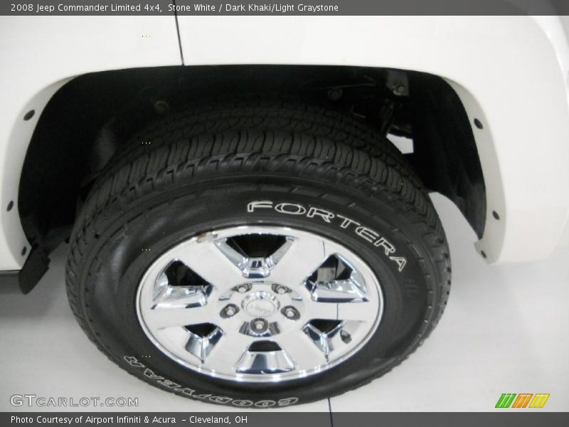 Stone White / Dark Khaki/Light Graystone 2008 Jeep Commander Limited 4x4