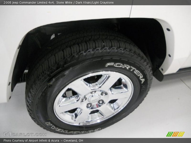 Stone White / Dark Khaki/Light Graystone 2008 Jeep Commander Limited 4x4