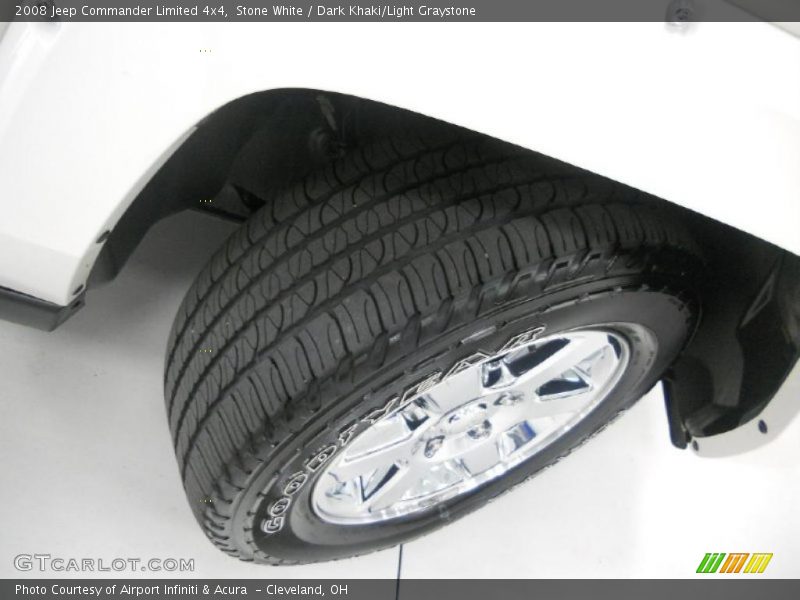 Stone White / Dark Khaki/Light Graystone 2008 Jeep Commander Limited 4x4