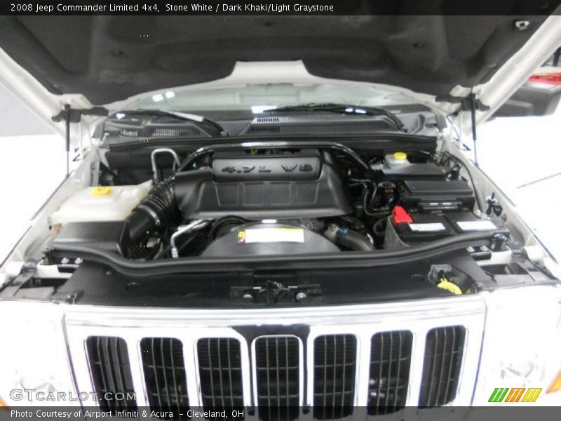 Stone White / Dark Khaki/Light Graystone 2008 Jeep Commander Limited 4x4