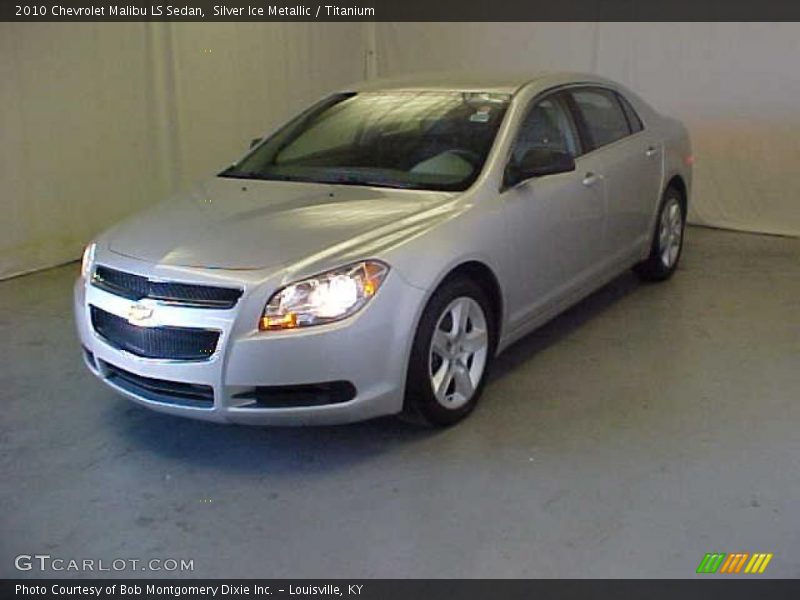Silver Ice Metallic / Titanium 2010 Chevrolet Malibu LS Sedan