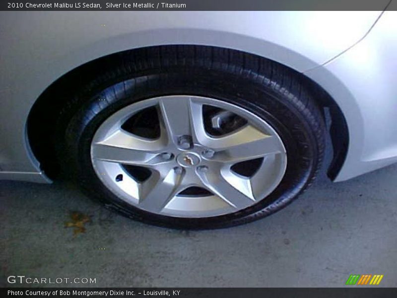 Silver Ice Metallic / Titanium 2010 Chevrolet Malibu LS Sedan