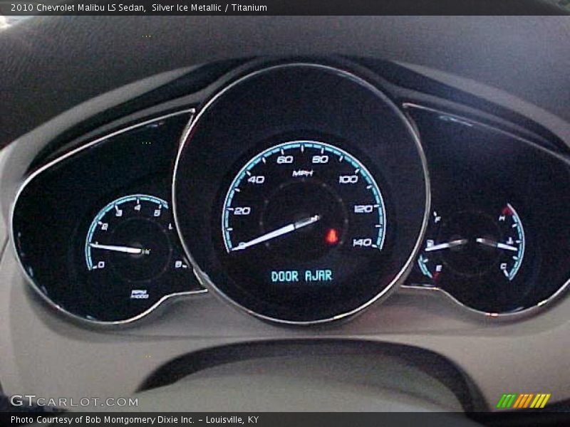 Silver Ice Metallic / Titanium 2010 Chevrolet Malibu LS Sedan