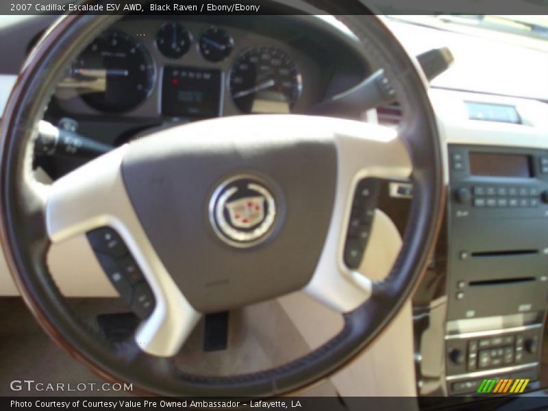 Black Raven / Ebony/Ebony 2007 Cadillac Escalade ESV AWD