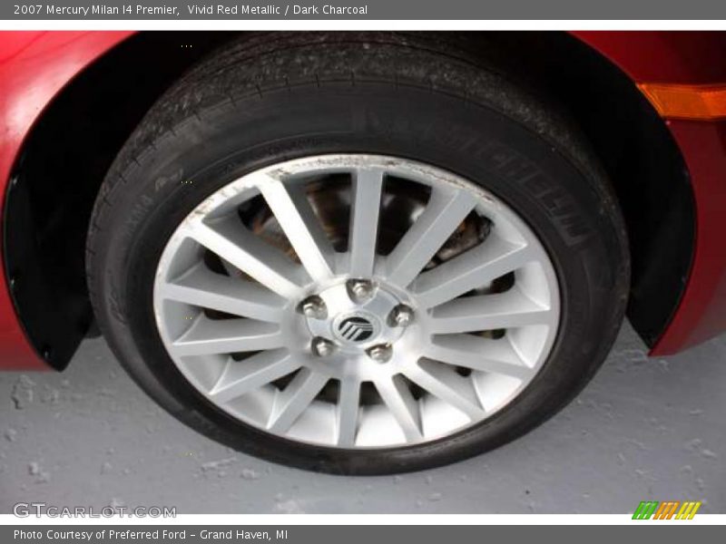 Vivid Red Metallic / Dark Charcoal 2007 Mercury Milan I4 Premier