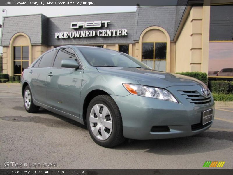 Aloe Green Metallic / Bisque 2009 Toyota Camry LE
