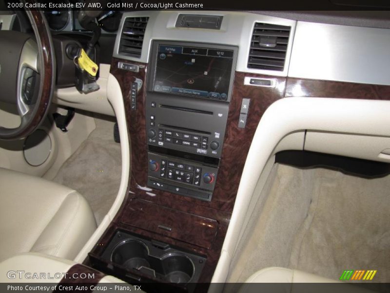 Gold Mist / Cocoa/Light Cashmere 2008 Cadillac Escalade ESV AWD