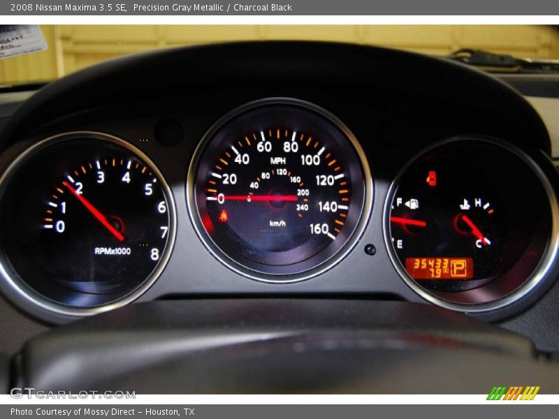 Precision Gray Metallic / Charcoal Black 2008 Nissan Maxima 3.5 SE