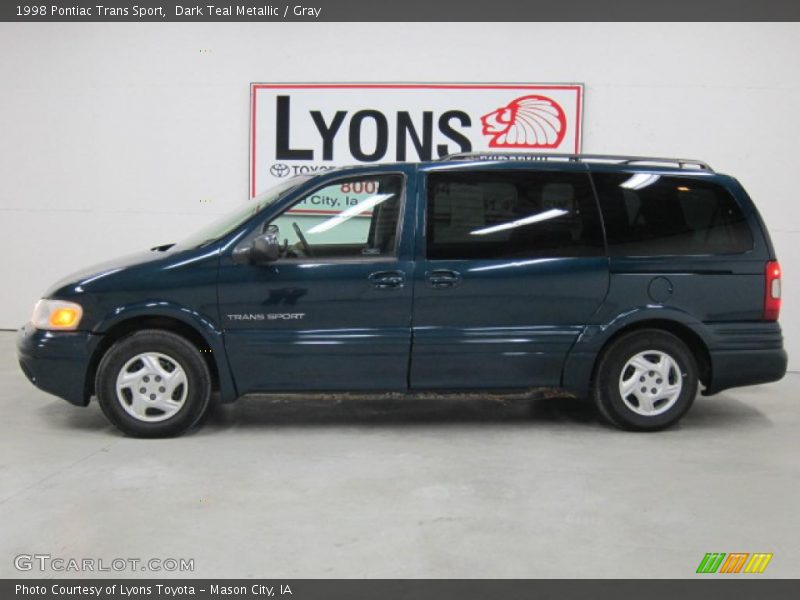 Dark Teal Metallic / Gray 1998 Pontiac Trans Sport