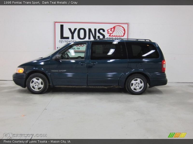 Dark Teal Metallic / Gray 1998 Pontiac Trans Sport