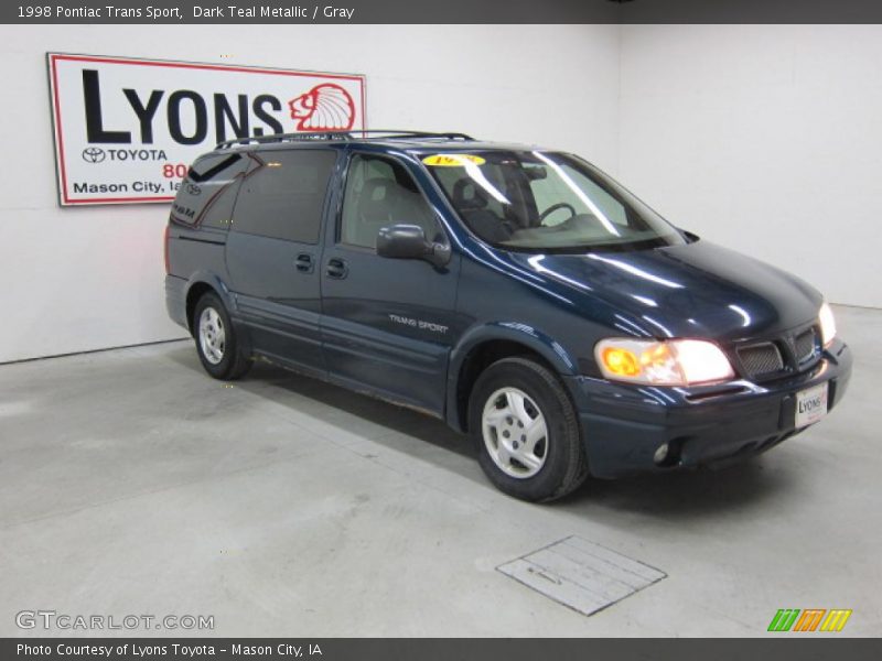 Dark Teal Metallic / Gray 1998 Pontiac Trans Sport