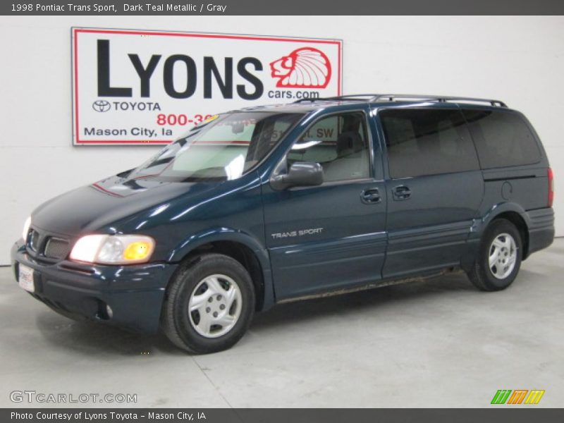 Dark Teal Metallic / Gray 1998 Pontiac Trans Sport