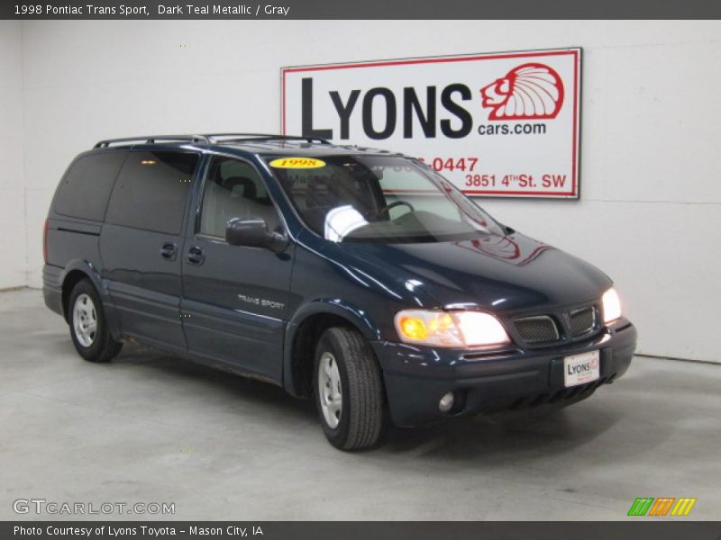 Dark Teal Metallic / Gray 1998 Pontiac Trans Sport